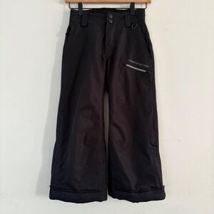 Obemeyer Kids Snow Ski Pants Extended Wear Black Insulated Waterproof EUC 6-7 Yr